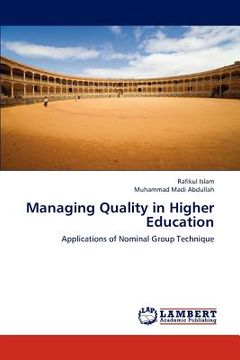 portada managing quality in higher education (en Inglés)