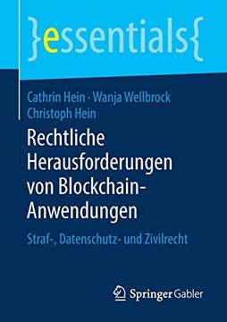 portada Rechtliche Herausforderungen von Blockchain-Anwendungen (in German)