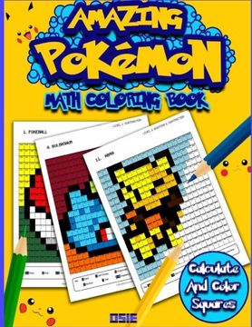 portada Amazing Pokemon Math: Cool Math Activity Book For Pokemon Go Fans (Math Activity Books)