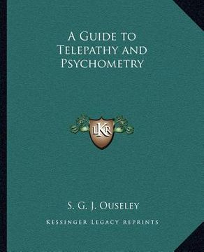portada a guide to telepathy and psychometry