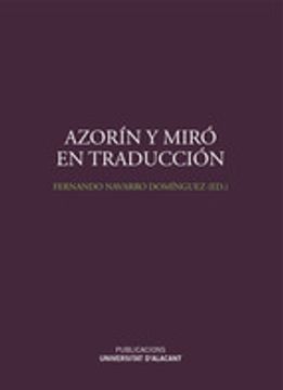portada AZORIN Y MIRO EN TRADUCCION (En papel)