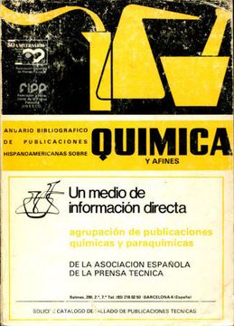 portada Anuario Bibliografico De Publicaciones Hispanoamericanas Sobre Quimica Y Afines