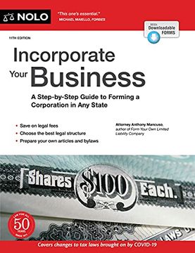portada Incorporate Your Business: A Step-By-Step Guide to Forming a Corporation in any State (en Inglés)