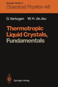 portada thermotropic liquid crystals, fundamentals (en Inglés)