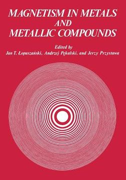 portada Magnetism in Metals and Metallic Compounds (en Inglés)