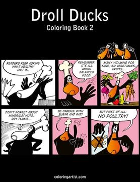portada Droll Ducks Coloring Book 2 (in English)