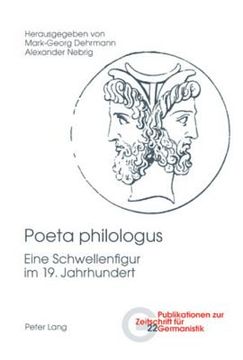 portada Poeta philologus: Eine Schwellenfigur im 19. Jahrhundert (in German)