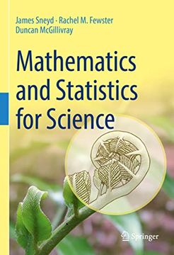 portada Mathematics and Statistics for Science (en Inglés)