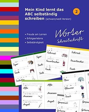 portada Mein Kind Lernt das abc Selbständig Schreiben: Wörter Schreibschrift - Schwarz (en Alemán)