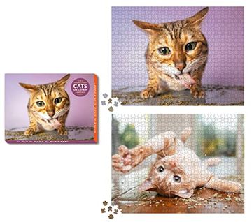 portada Cats on Catnip 2-In-1 Double-Sided 1,000-Piece Puzzle 