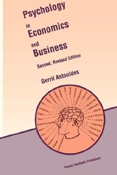 portada psychology in economics and business: an introduction to economic psychology (in English)