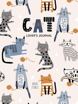 portada Cat Lover’S Blank Journal: A Cute Journal of cat Whiskers and Diary Notebook Pages 