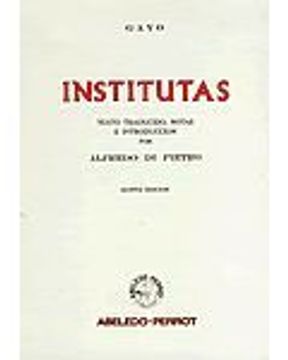 portada Institutas (texto traducido,notas e introduccion por alfredo di pietro)