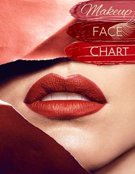 portada Makeup Face Chart: Make-up Papier Vorlagen Gesicht zum Ausmalen für Kosmetikerinnen und Visagisten (in German)