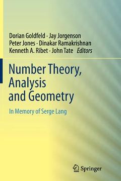 portada Number Theory, Analysis and Geometry: In Memory of Serge Lang (en Inglés)