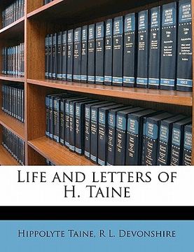 portada life and letters of h. taine volume 3