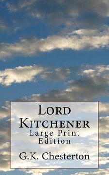 portada Lord Kitchener: Large Print Edition (en Inglés)