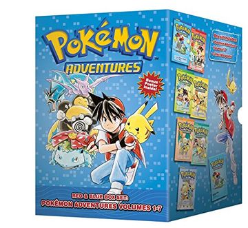 portada Pokémon Adventures red & Blue box Set: Set Includes Vol. 1-7 (Pokemon) (en Inglés)