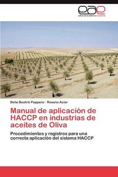 portada manual de aplicaci n de haccp en industrias de aceites de oliva (en Inglés)