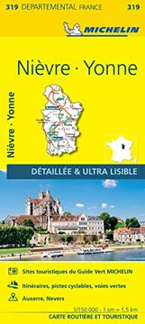 portada Carte Nièvre, Yonne Michelin