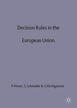 portada Decision Rules in the European Union: Rational Choice Perspective