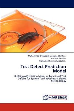 portada test defect prediction model (en Inglés)