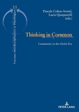 portada Thinking in Common: Community in the Global Era (en Inglés)
