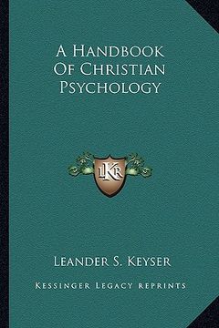 portada a handbook of christian psychology (en Inglés)