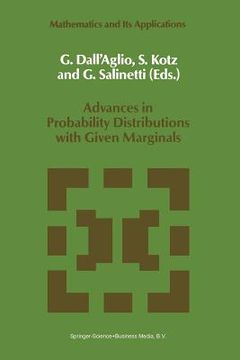 portada Advances in Probability Distributions with Given Marginals: Beyond the Copulas (en Inglés)