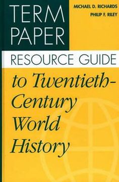 portada term paper resource guide to twentieth-century world history (in English)