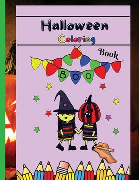 portada Halloween Coloring Book: Happy Halloween Coloring Book for Toddlers (Halloween Books for Kids) (en Inglés)