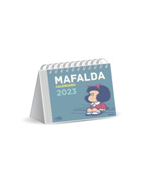 portada Mafalda 2023 Calendario de Escritorio - Azul Claro (Sin Caja)