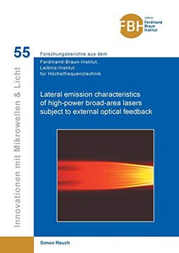portada Lateral Emission Characteristics of High-Power Broad-Area Lasers Subject to External Optical Feedback (en Inglés)