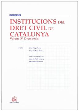 portada Institucions del Dret Civil de Catalunya Volumen IV Drets reals