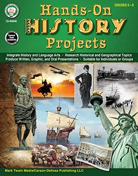 portada Hands-On History Projects Resource Book, Grades 5 - 8 (in English)