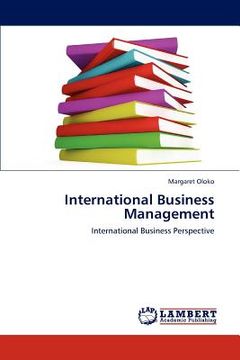 portada international business management (in English)