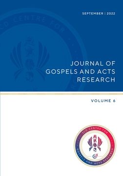portada Journel of Gospels and Acts Research, Vol 6 (en Inglés)