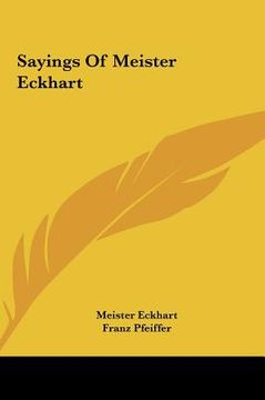 portada sayings of meister eckhart (en Inglés)