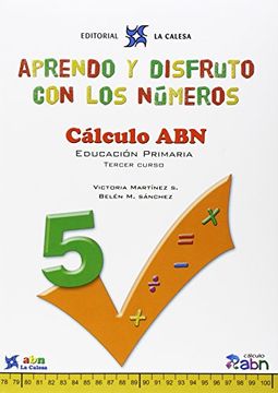 portada Aprendo y disfruto con los números, cálculo abn, 3 Educación Primaria. Cuaderno 5 (Paperback) (in Spanish)