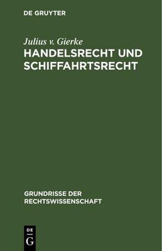 portada Handelsrecht und Schiffahrtsrecht 