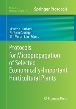 portada Protocols for Micropropagation of Selected Economically-Important Horticultural Plants (en Inglés)