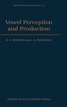 portada Vowel Perception and Production (in English)