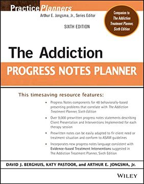 portada The Addiction Progress Notes Planner (Practiceplanners) (en Inglés)