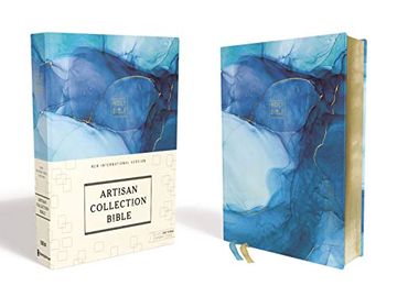 portada Niv, Artisan Collection Bible, Cloth Over Board, Blue, art Gilded Edges, red Letter Edition, Comfort Print (en Inglés)
