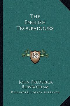 portada the english troubadours (en Inglés)