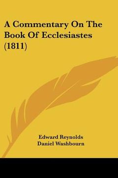 portada a commentary on the book of ecclesiastes (1811) (en Inglés)