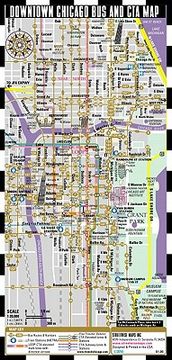 streetwise chicago bus, cta & metra map - laminated chicago public metro map - minimetro (2010 updated)