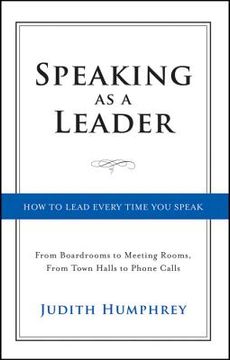 portada speaking as a leader (en Inglés)