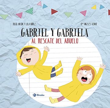 portada Diseña tu Libro con Recortables. Gabriel y Gabriela al Rescate del Abuelo