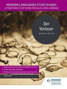 portada Der Vorleser (Literature Study Guide for As/A-level German) (English and German Edition)
